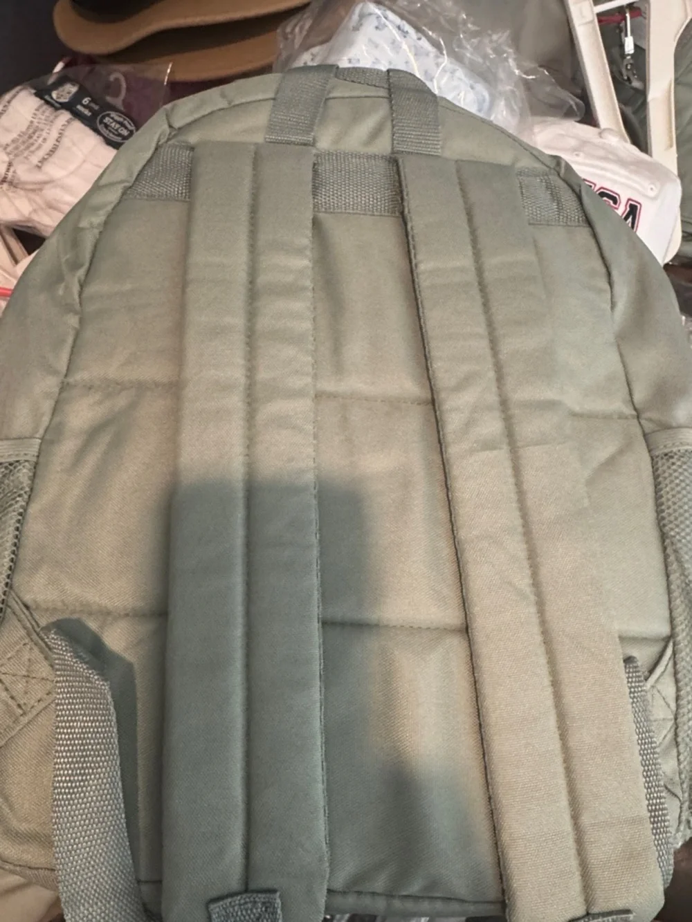 Target Backpack Sage Green Adjustable Straps Zipper Pockets